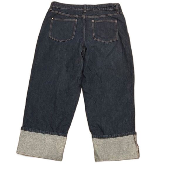 Kate Spade High Rise Wide Cuff Jeans - Size 12 - Picture 4 of 5